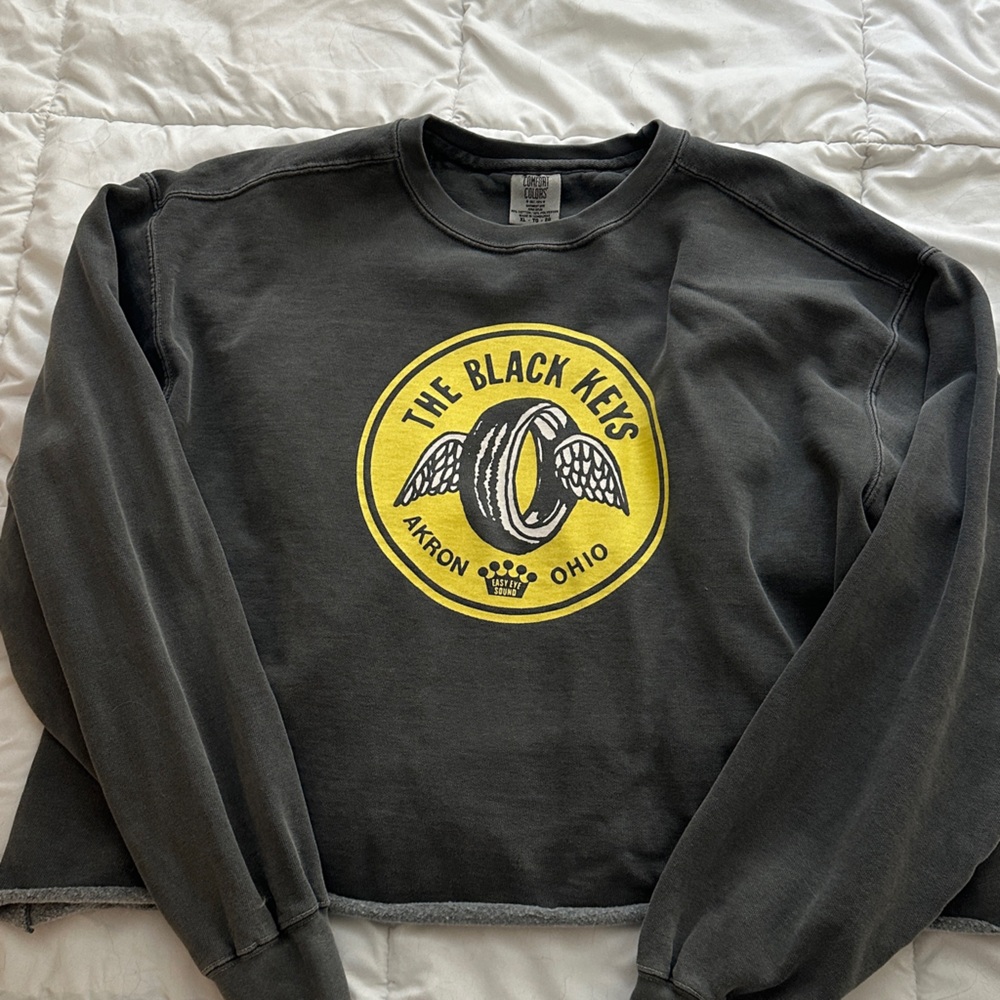 Comfort Colors Black and Yellow Graphic Sweatshirt